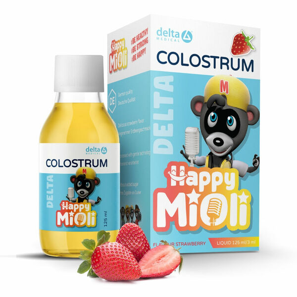 DELTA COLOSTRUM MiOli jahoda 125 ml porovnat ceny