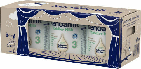 Kendamil batolecí mléko 3 DHA+ (3× 900 g), pohádkové balení s dárkem a divadlem porovnat ceny