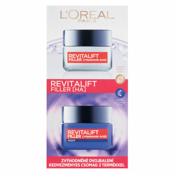 L´ORÉAL Paris Revitalift Filler Duopack Denní krém + noční krém 2 x 50 ml porovnat ceny