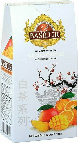 Basilur White Tea Mango Orange papír 100 g porovnat ceny