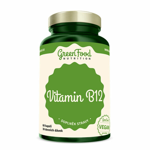 GREENFOOD NUTRITION Vitamin B12 60 kapslí porovnat ceny