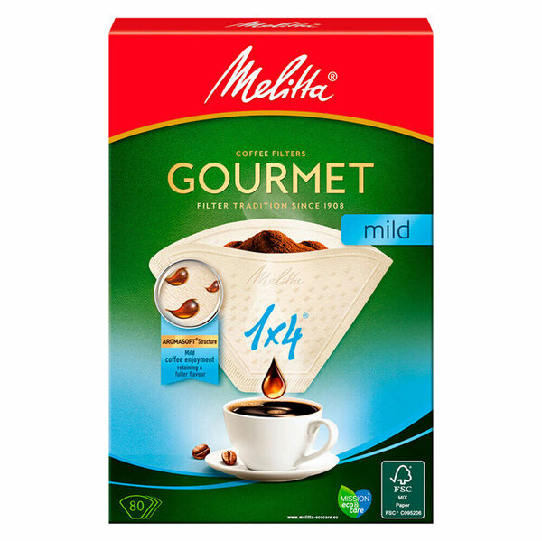MELITTA Kávové filtry Gourmet Mild 1x4/80ks porovnat ceny