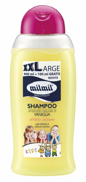 MIL MIL Šampon pro děti 2v1 s extraktem z vanilky s balzámovým efektem 500ml porovnat ceny