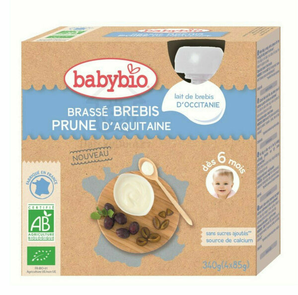 BABYBIO svačinka z ovčího mléka švestka 4 x 85 g porovnat ceny