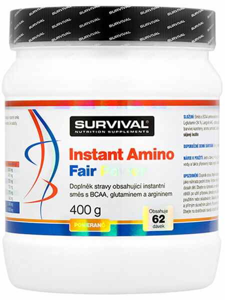 Survival Nutrition Instant Amino Fair Power pomeranč 400g porovnat ceny