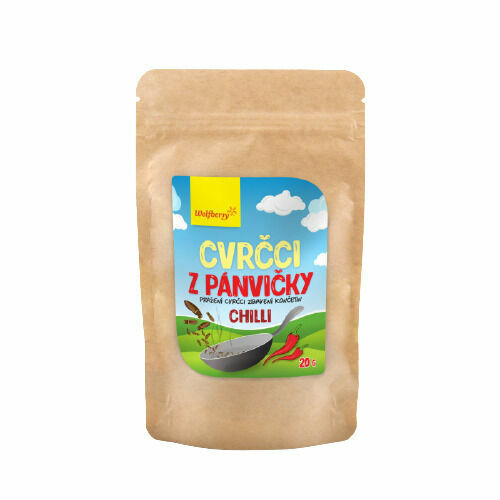 Wolfberry Cvrčci z pánvičky - chilli 20g porovnat ceny