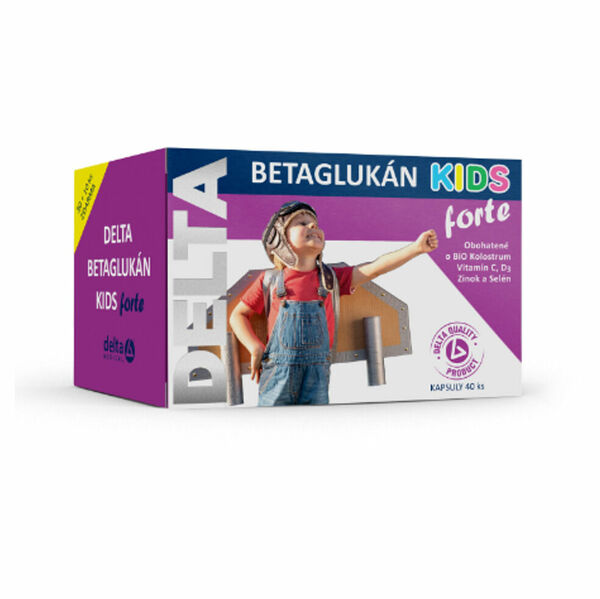 DELTA COLOSTRUM Betaglukan Kids forte 30 + 10 kapslí ZDARMA porovnat ceny