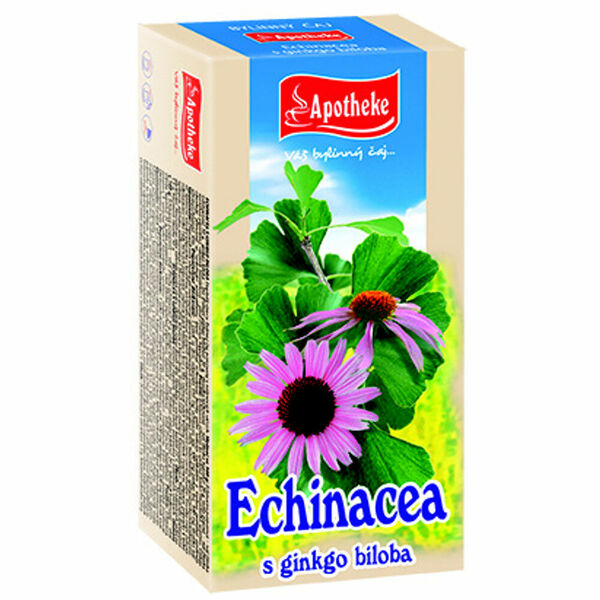 APOTHEKE Echinacea s ginkgo bilobou čaj 20x1,5 g porovnat ceny