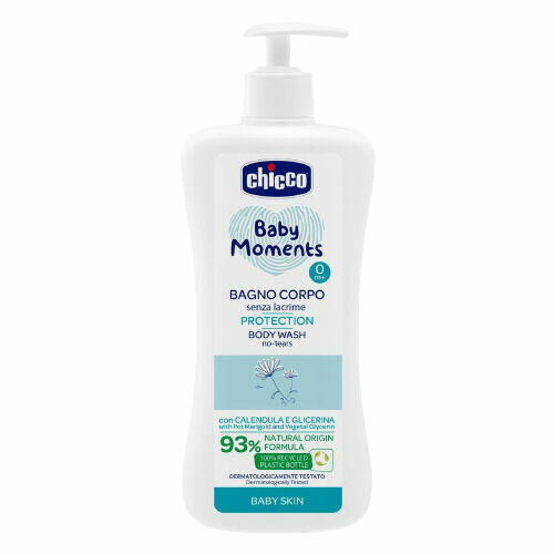 CHICCO Šampon na tělo s dávkovačem Baby Moments Protection 93 % přírodních složek 500ml porovnat ceny