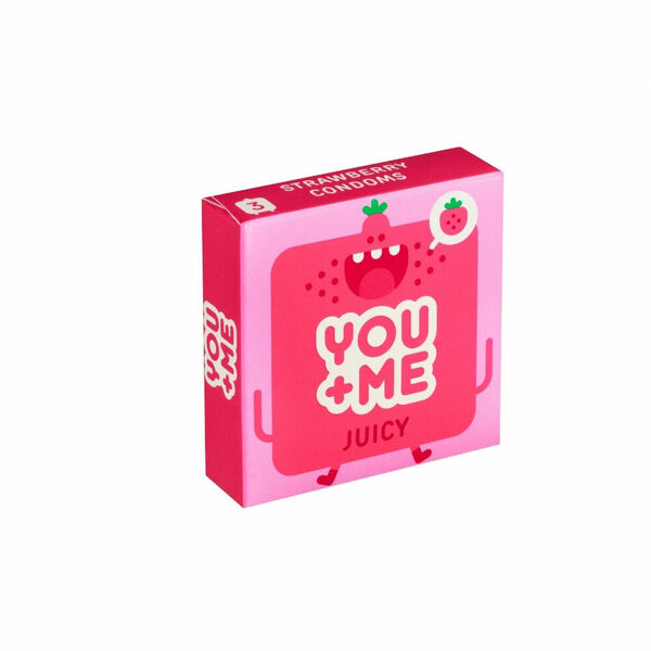 You Me Juicy Strawberry kondomy 3 ks porovnat ceny