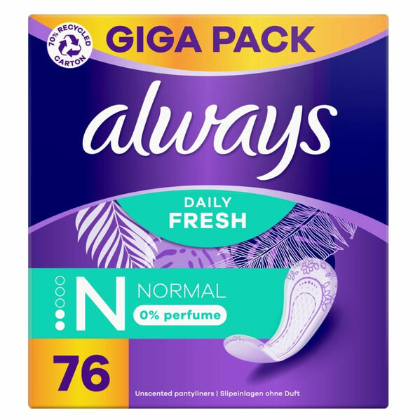 ALWAYS Intimky Daily Fresh Normal 76 kusů porovnat ceny