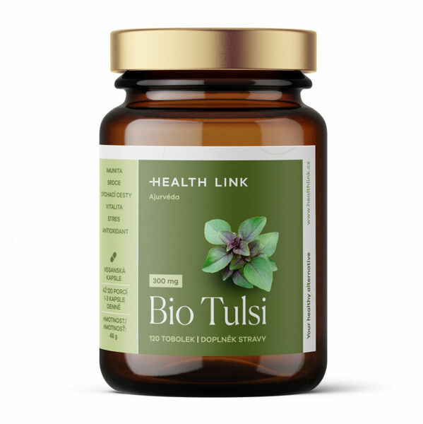 HEALTH LINK Tulsi rama 300 mg BIO 120 kapslí porovnat ceny