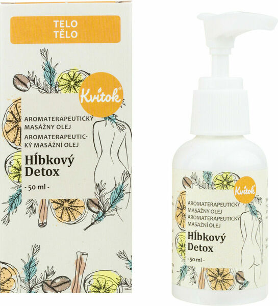 Kvitok Masážní olej proti celulitidě Hloubkový detox 50ml porovnat ceny