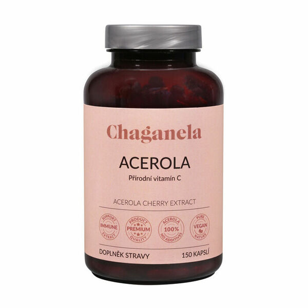 Chaganela Acerola (přírodní vitamín C) 150 kapslí porovnat ceny