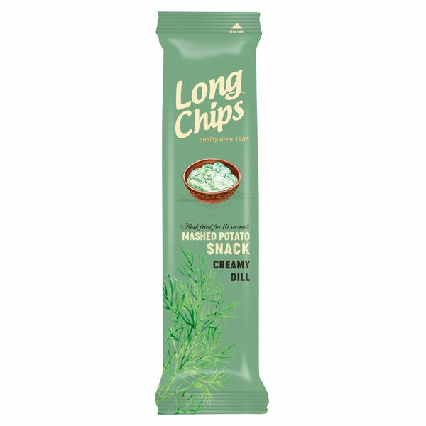 LONG CHIPS Bramborový snack kopr 75 g porovnat ceny