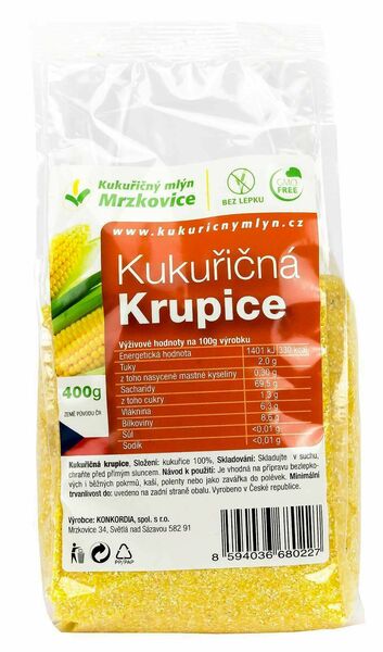 Kukuřičný mlýn Mrzkovice Kukuřičná krupice 400g porovnat ceny