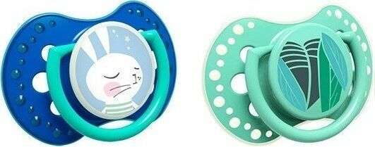 LOVI Dudlík silikonový dynamickýRabbit Chlapec 3-6m 2ks porovnat ceny