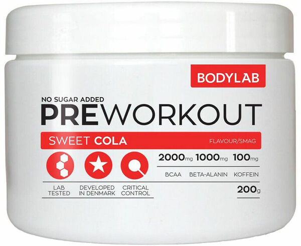 Bodylab Pre workout cola 200 g porovnat ceny