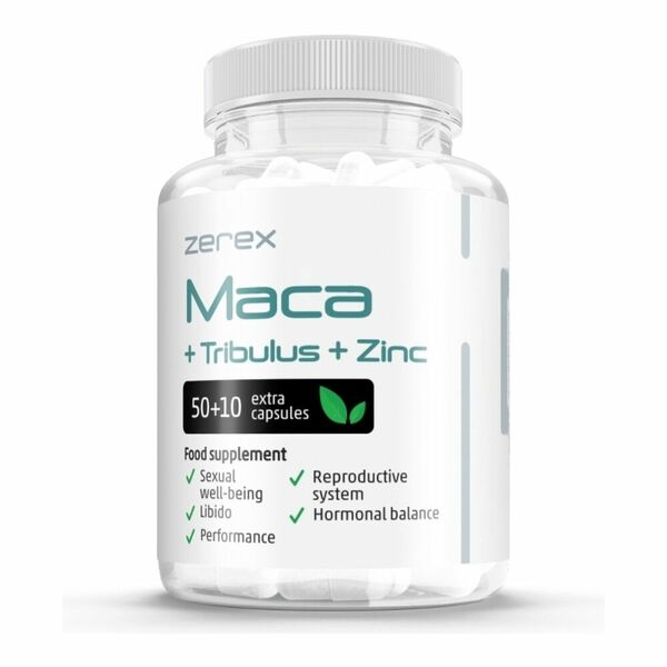 Zerex Maca + Tribullus + Zinc 60 kapslí porovnat ceny