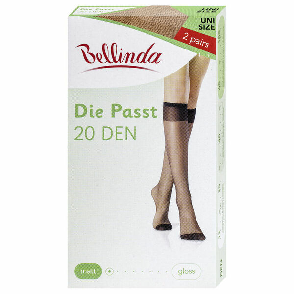 BELLINDA Dámské punčochové podkolenky UNI středně tělové 2 kusy porovnat ceny