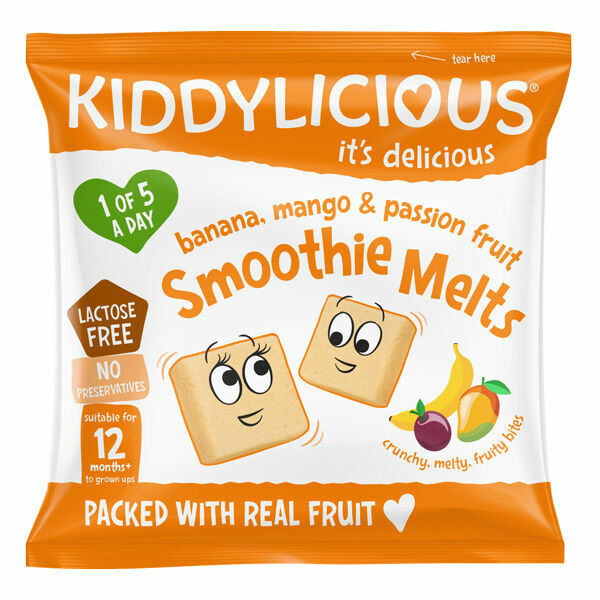 Kiddylicious Ovocné polštářky z banánu, manga a marakuji 6g porovnat ceny
