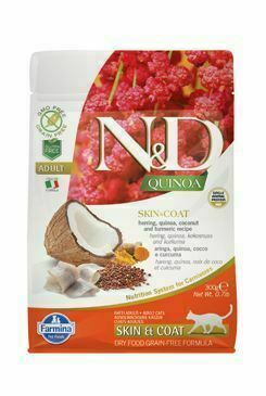 N&d Quinoa Cat Skin & Coat Herring & Coconut 300g porovnat ceny