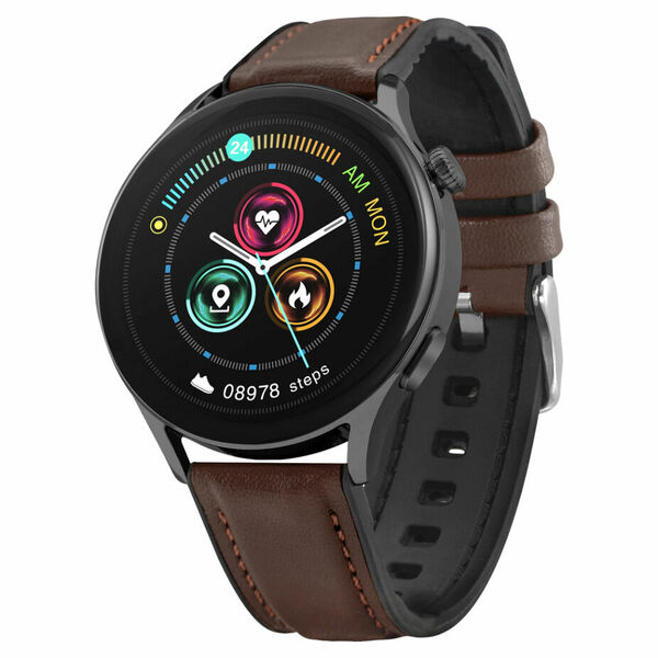 GARETT ELECTRONICS Smartwatch Men Elegance RT tmavě hnědá kůže chytré hodinky porovnat ceny