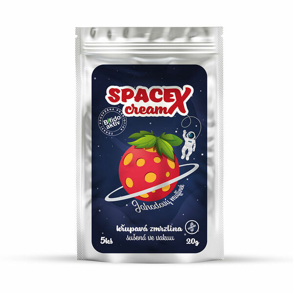 SPACEX CREAM křupavá zmrzlina jahoda 20 g porovnat ceny