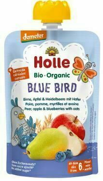Holle Bio pyré - Blue bird- Hruška, jablko a borůvky s vločkami 100g porovnat ceny