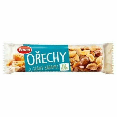 EMCO Tyčinka Ořechy a slaný karamel 35g porovnat ceny