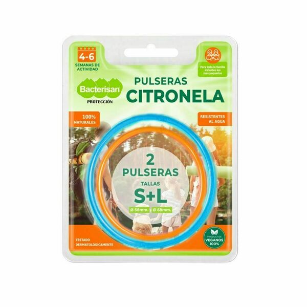 Bacterisan Repelentní náramek s citronelou 58 mm a 68 mm 2 ks porovnat ceny