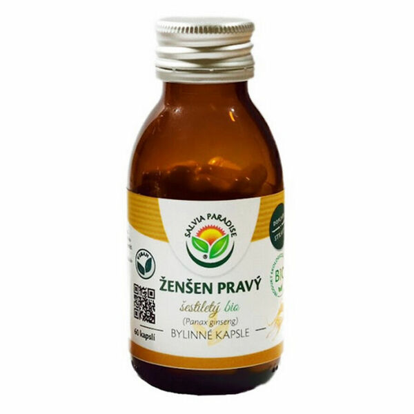 SALVIA PARADISE Ženšen pravý 6letý 60 kapslí BIO porovnat ceny