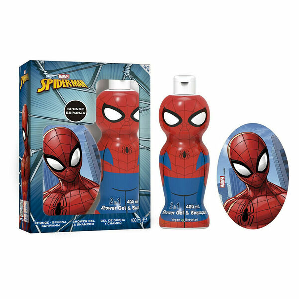 EP LINE Spiderman Sprchový gel a šampon 400 ml + mycí houba 1 ks Dárkové balení porovnat ceny