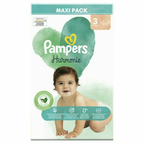 Pampers Harmonie Plenky velikost 3 6-10kg 87 ks porovnat ceny