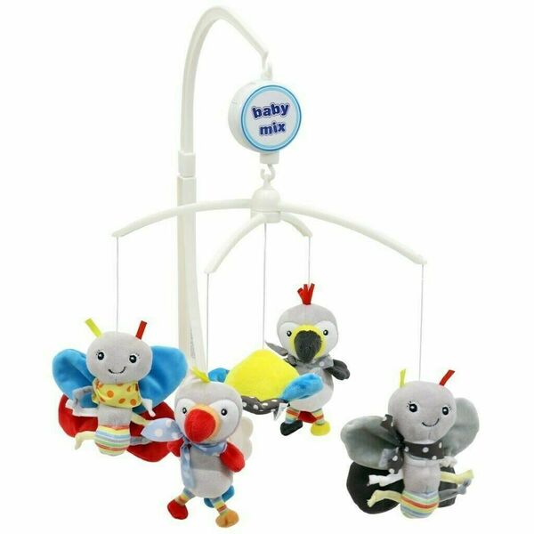 Baby Mix Kolotoč nad postýlku Tukan a motýl porovnat ceny