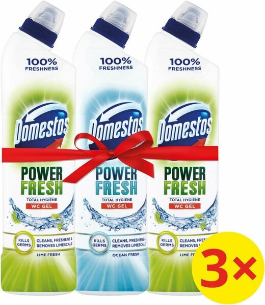 Domestos WC Lime Fresh 2x700ml + Ocean Fresh 1x700ml porovnat ceny