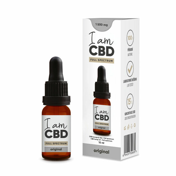 I am CBD Full spectrum CBD konopný olej 15% 10ml porovnat ceny