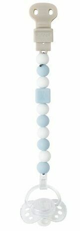 Nattou  Klip silikonový Lapidou light blue-white porovnat ceny