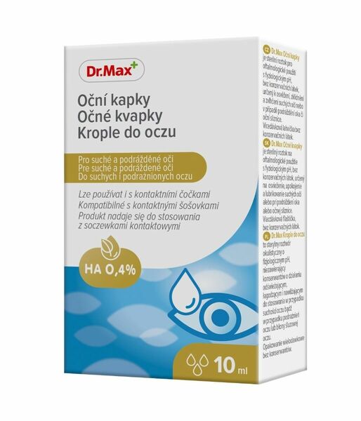 Dr. Max Oční kapky 0,4% HA 10 ml porovnat ceny