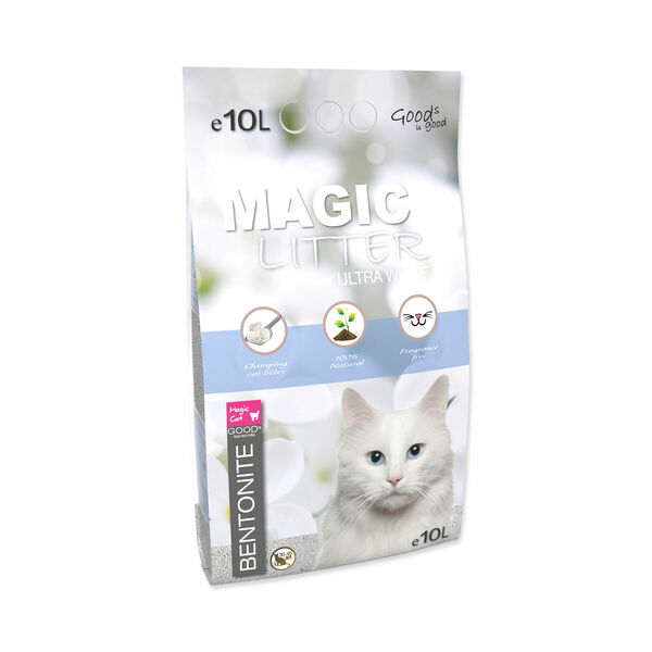 Magic Litter Bentonite Ultra White kočkolit 10 l porovnat ceny