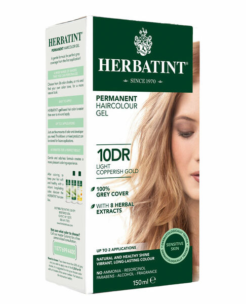 Herbatint Permanentní barva na vlasy světle měděná zlatá 10DR, 150ml porovnat ceny