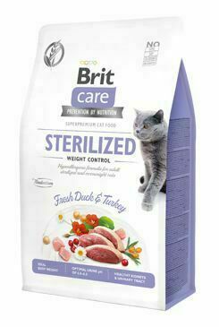 Brit Care Cat Gf Sterilized Weight Control, 0,4kg porovnat ceny