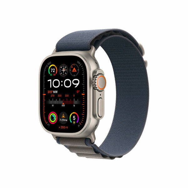 Apple Watch Ultra 2 49 mm loop M smart hodinky Titan/Blue Alpine porovnat ceny