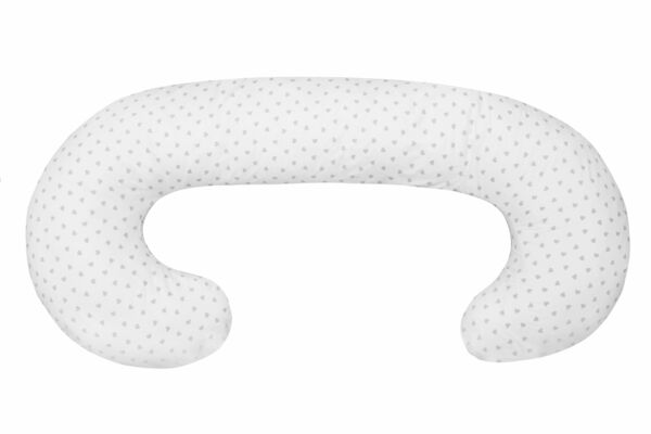 SCAMP univerzální kojící polštář ve tvaru C Little Heart White Grey porovnat ceny