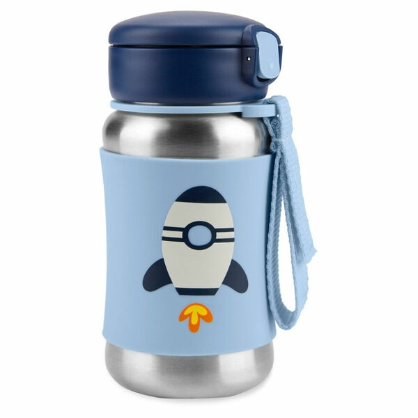 SKIP HOP Spark style láhev s brčkem na vodu nerez raketa od 1 roku 350 ml porovnat ceny