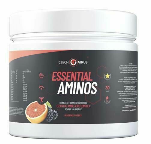 Czech Virus Essential Aminos červený pomeranč a lesní plody 360g porovnat ceny