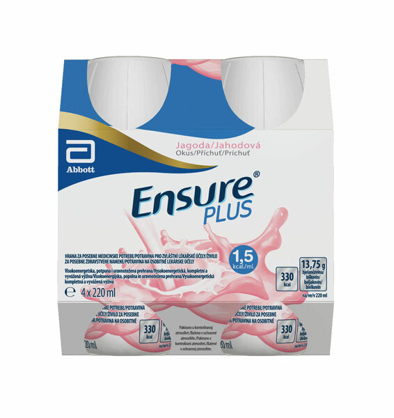 Ensure Plus příchuť jahoda 4x220 ml porovnat ceny