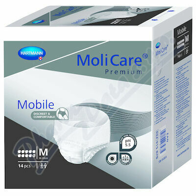 KALHOTKY ABSORPČNÍ NATAHOVACÍ MOLICARE MOBILE 10 KAPEK M BOKY 80-120CM,2626ML,14KS porovnat ceny