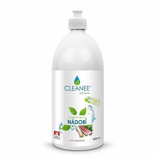 CLEANEE ECO Home Hygienický gel na nádobí s vůní rebarbory 1 l porovnat ceny