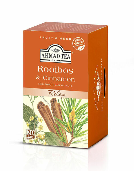Ahmad Tea Rooibos & Cinnamon porcovaný čaj 20 x 1,5 g porovnat ceny